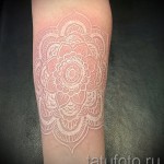 fehér csipke tetoválás - fotó a kész rajz egyik változatával a 29032016 -ból 2
