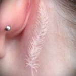 fehér toll tetoválás - fotó a kész rajz egyik változatával a 29032016 -ból 1