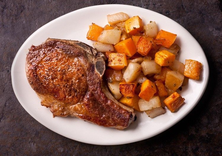 tekvica-recepty-priloha-pecena-tekvica-hruska-steak-maso-hlavny chod