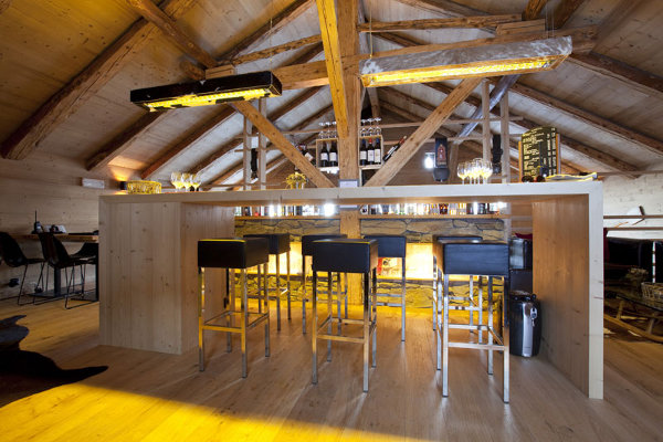 moderné horské chaty hotelové alpy moderný horský hotel v horách
