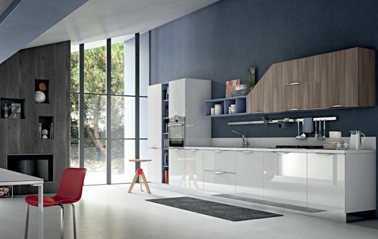 Skrinky v najlepšej farbe-kuchyňa-sivá-pravé drevo-jaseň-biela