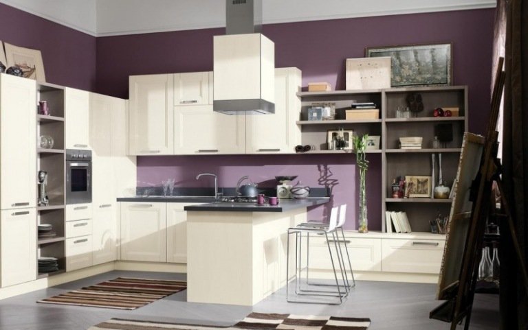 Najlepšia farba-kuchyňa-levanduľa-farba na stenu