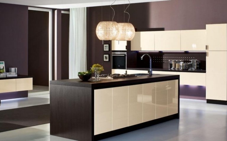 Najlepšia farba-kuchyňa-taupe-hnedá-moderná