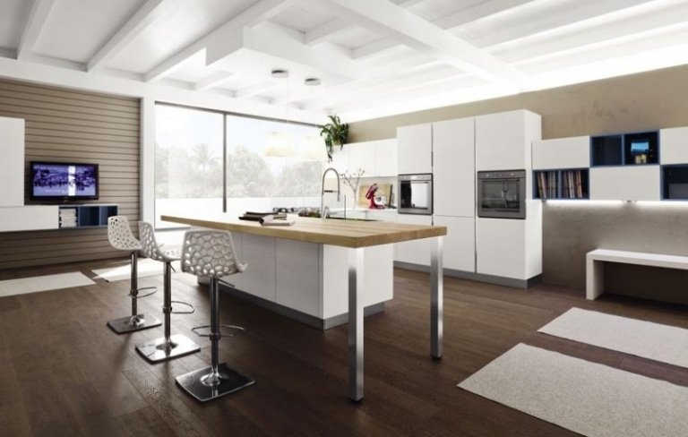 Najlepšie nápady na farebnú kuchyňu-magnóliu-biely dizajn