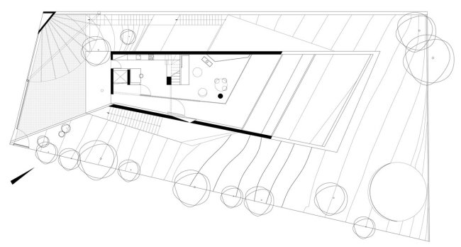 napätá architektúra v Aténach kallitechnoupolis dom svah náčrt napätá architektonická sieť dom kallitechnoupolis svah náčrt