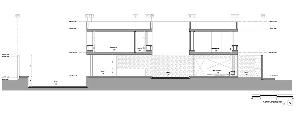 Bočný pohľad na plán domu