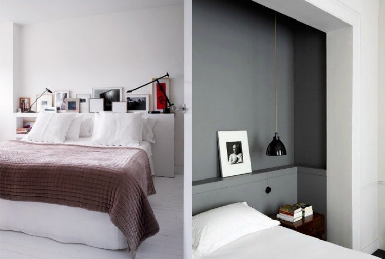 dekoratívne a funkčne navrhnuté s úzkou poličkou pri čele polička-polička-úložný-úložný-okraj-murovaná-sivobiela