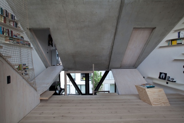 Interiérový dizajn mestský dom moderné zariadenie pôsobivé