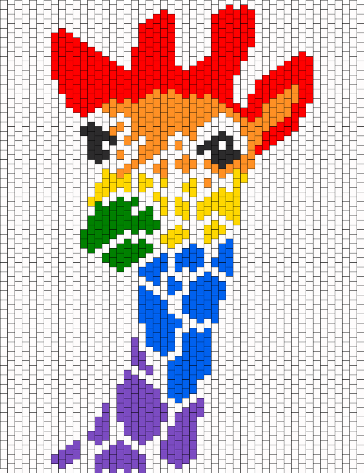 Šablóny poistkových perličiek -print-žirafa-dúha