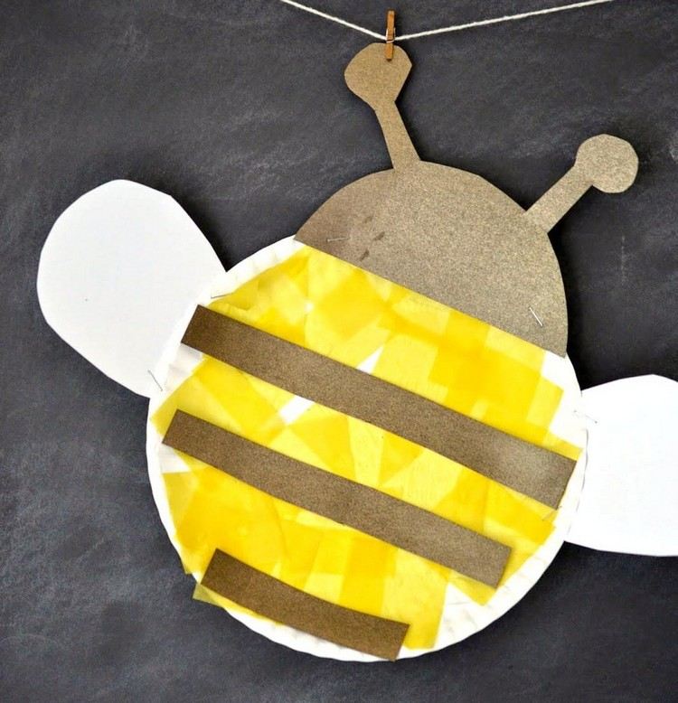 včelí drotár-papier-tanier-farebný papier