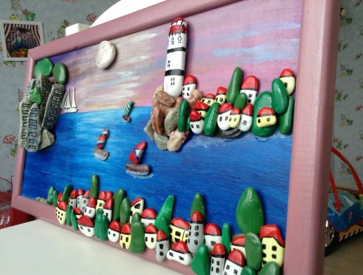 obrázky-kamene-nápady-mesto-pobrežie-morský maják