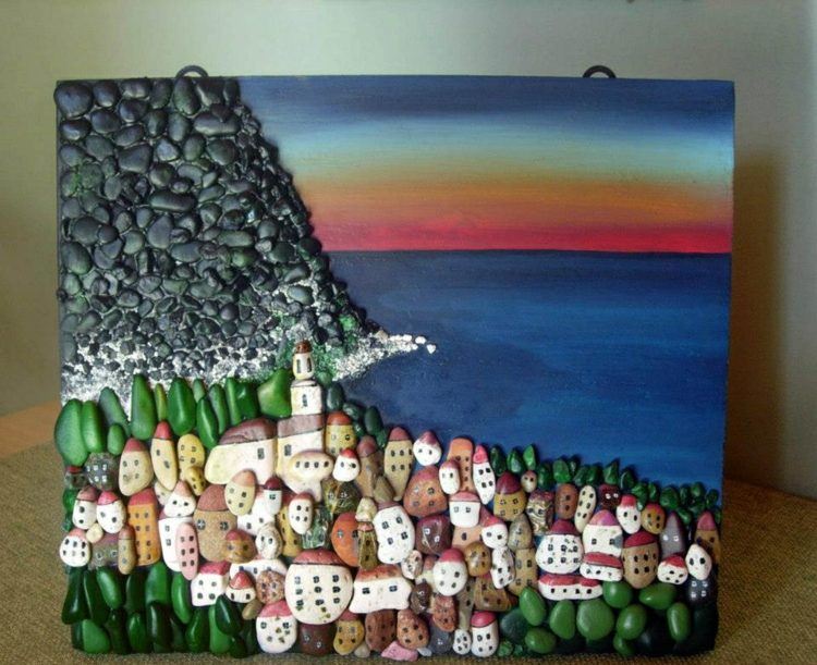 obrázky-kamene-útes-more-mestské domy-romantické-západy slnka