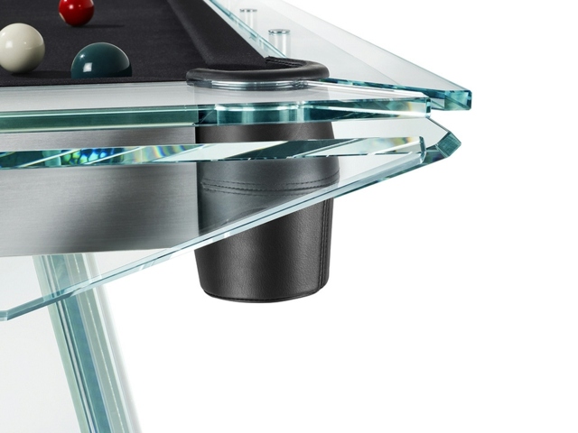 Taška na biliardový stôl vyrobená z nerezovej kože