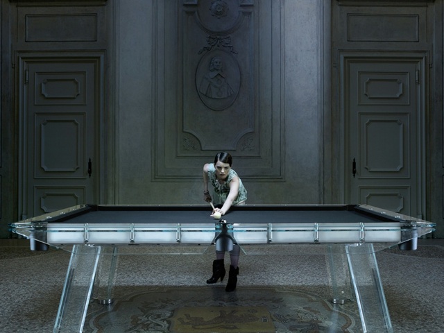 Biliardový stôl z nehrdzavejúcej ocele moderné štýlové nápady na zariadenie