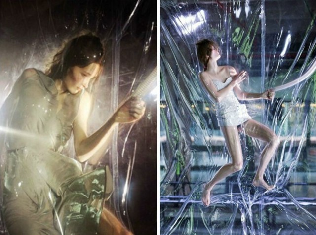 Vákuové vrecká Modely Malebná prezentácia jeseň-zima 2014-15 Zbierka biopirátstva Iris van Herpen