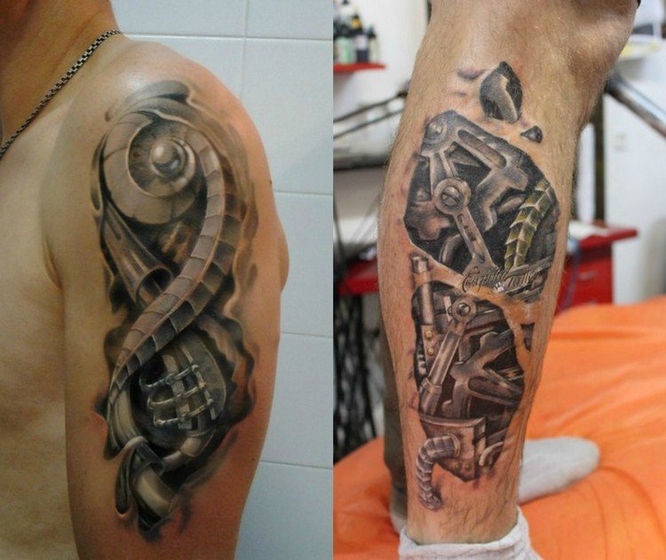 biomechanika-tetovanie-nadlaktie-lýtko-noha-robot