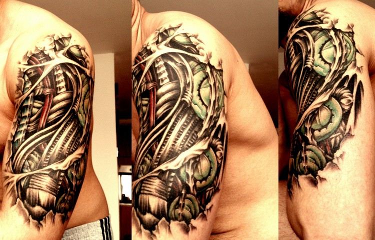 biomechanika-tetovanie-nadlaktie-robot-diely-3d-efekt