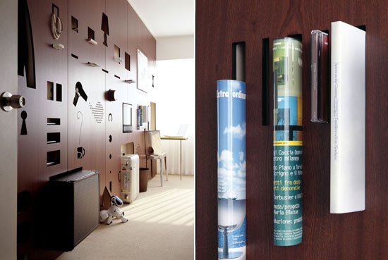 Nástenný dizajn organizéra nápady na tapety interaktívna komunikácia