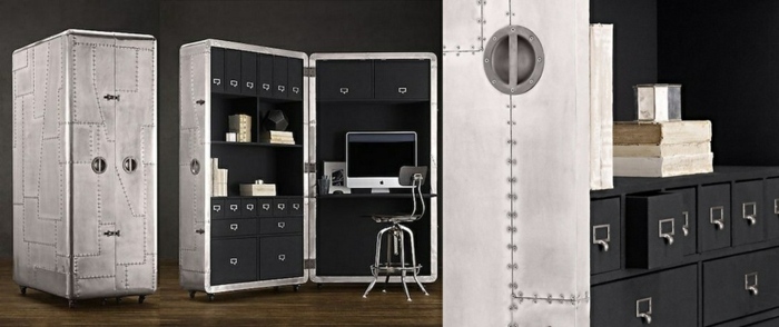 nábytok stôl kancelária blackhawk hliníkové úložné priestory