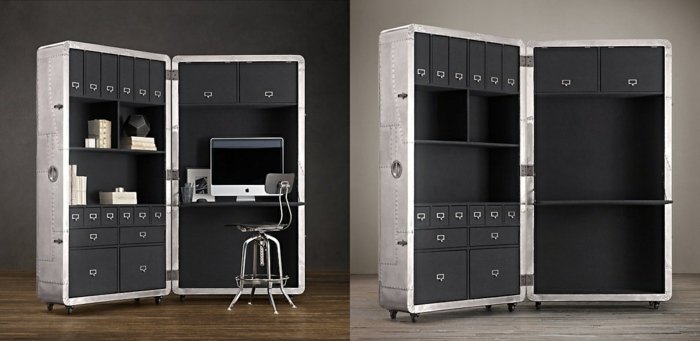 stolička blackhawk sekretárka strieborná hliníková čierna