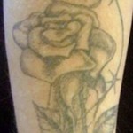 Thug tattoo rose i nóż - zabiję za zdradę