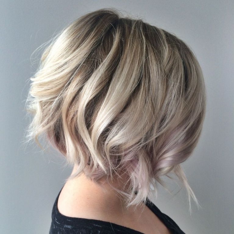 Bob-front-long-back-kurt-balayage-blond-purple-tint-on-the-tips