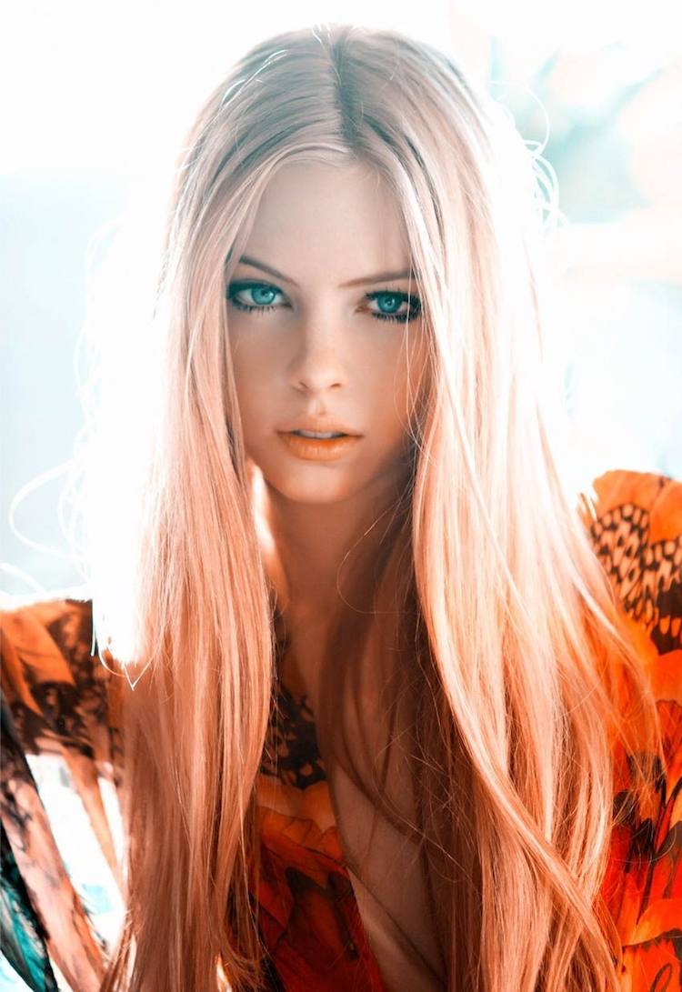 blorange-hair-color-long-hair-middle lúčenie