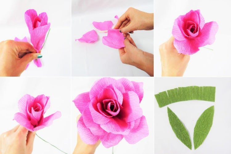 Na svadbu urobte krepové klíčky v ružovej alebo v iných farbách