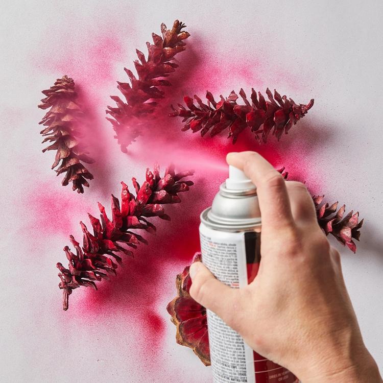 Vyrobte si dverový veniec z borovicových šišiek sami Návod