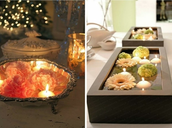 Kovová asymetrická misa obdĺžniková štýlová nádoba s kvetmi ako svadobná ozdoba kvety broskyňovej farby-orientálne-misky-obdĺžnikové-nádoby-s-plávajúcimi kvetmi