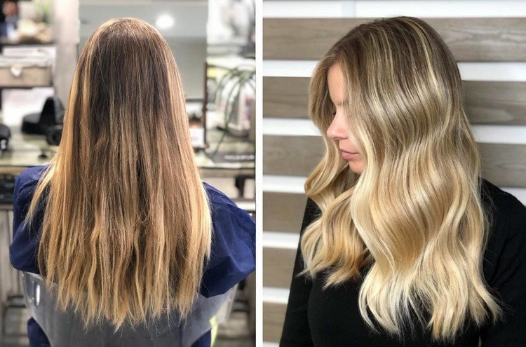Rada Balayage Trend vlasov Blond vlasy tipy na farbenie