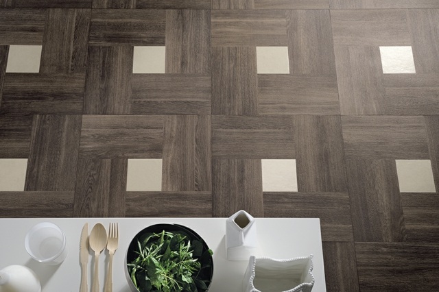 Podlahové dlaždice tmavohnedý svetlo béžový vzor geometrický geometrický motív tmavohnedý svetlo béžový vzor