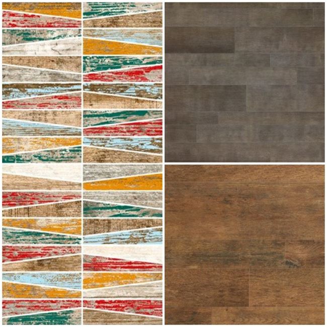 Podlahové dlaždice nastavujú niekoľko farebných nápadov