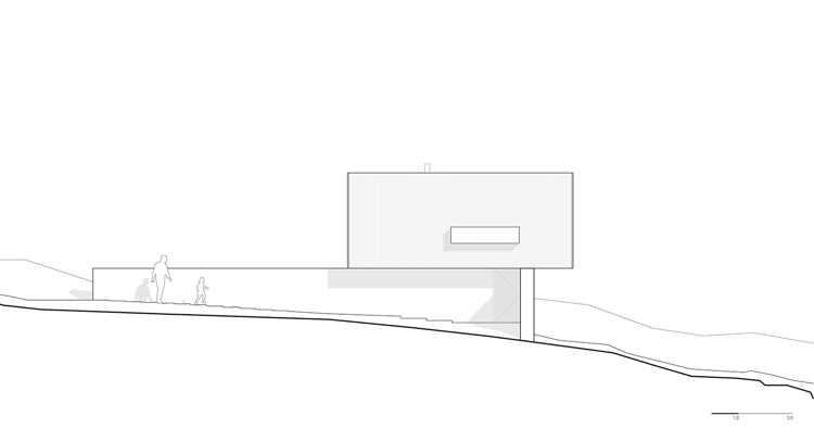 konštrukcia bočného pohľadu na okná od podlahy k stropu