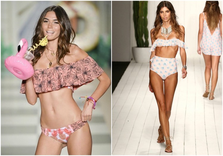 boho bikiny off rameno carmen top