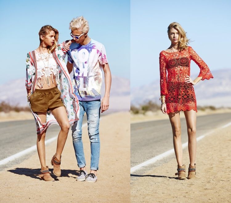 Boho chic v letnej kolekcii H & amp; M Boho Chic Fashion -coachella-h & amp; m-justin-bieber-colorful-festival-púšť-mladistvý