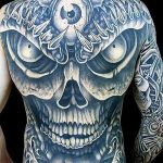 fototegning af en stor tatovering dateret 02.06.2018 №038 - tatovering i stor størrelse -