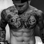 fototegning af en tatovering i stor størrelse dateret 02.06.2018 №110 - tatovering i stor størrelse -