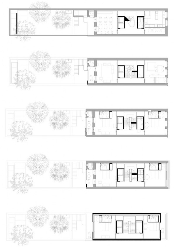 Pôdorysy domu do Conto