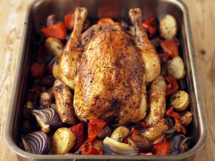 Pečená zelenina z celozrnnej zeleniny Zemiaky