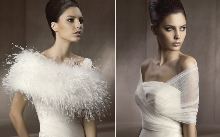 Prehoz vyrobený z peria a jemnej látky Hod nevesty na svadbu feder-acccessoire-jemné-hodváb-updo