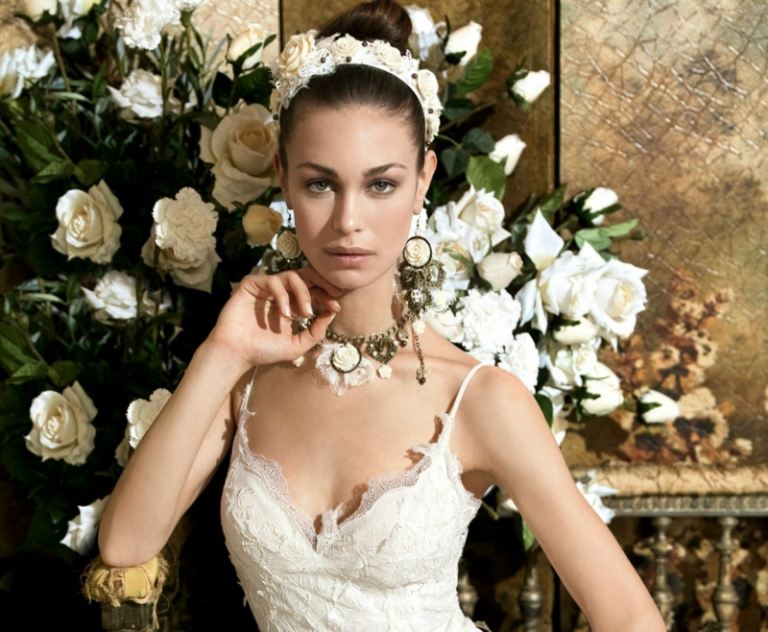 gumička do vlasov ružový drdol účes diadém elegantná svadba