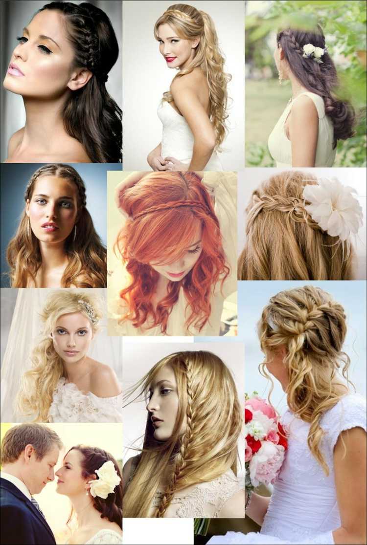 Pletené svadobné účesy pre každý typ vlasov svadobný účes-spletené-originálne-nápady-napoly otvorené vlasy