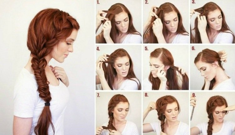 Vrkoč z rybej kosti je ako svadobný účes stále obľúbenejší svadobný účes-cop-ryšavé vlasy-pekne-bokom-dizajn