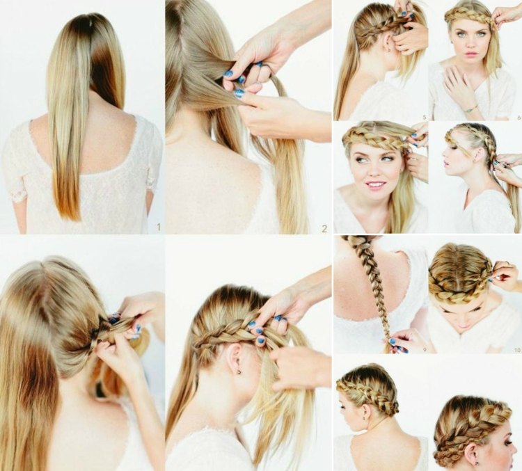 Na svadbu si zapleťte vlasy v podobe venca svadobný účes-vrkoč-dva-návod-kaderník-jednoduchá-inšpirácia