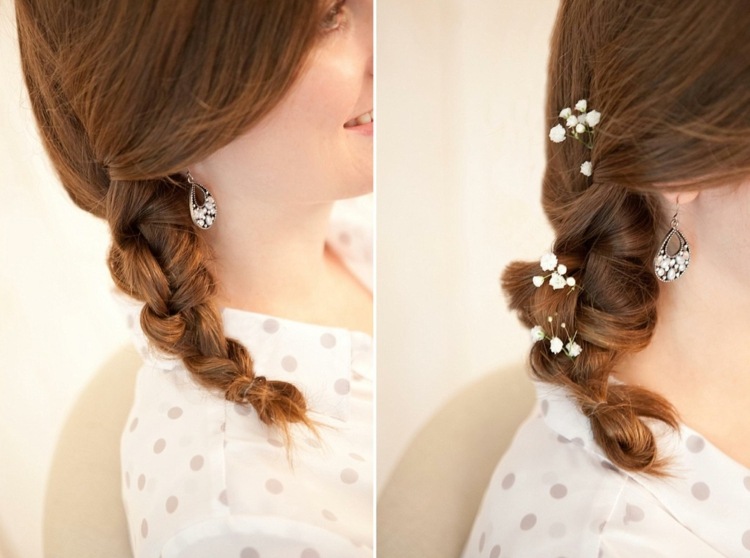svadobné účesy-pletené-diy-nápady-jednoduché-šperky-účesy