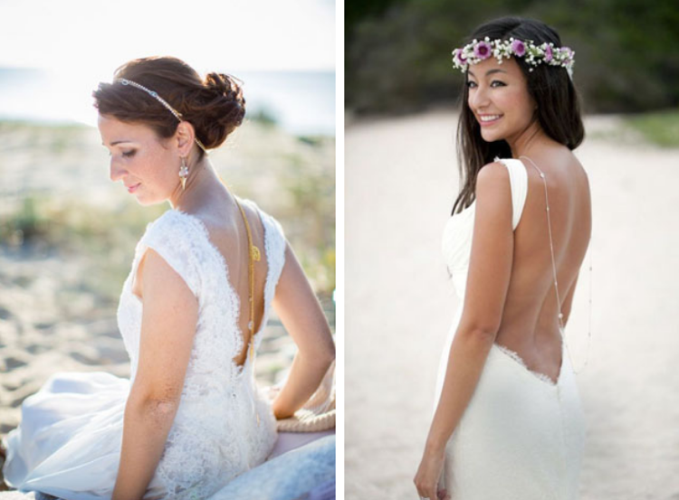 svadobné šaty bez chrbta letná svadba elegantná pohodlná