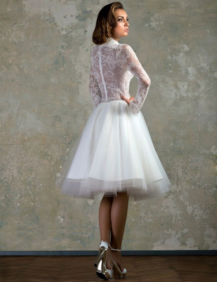 krátke elegantné svadobné šaty svadobné 2015