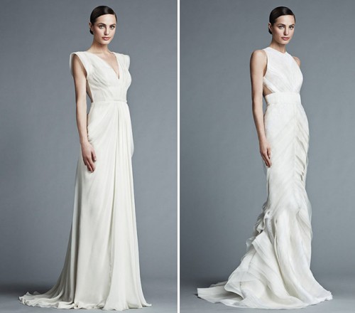 Šaty na opasok zdôrazňujú sukňu splývajúcu v páse