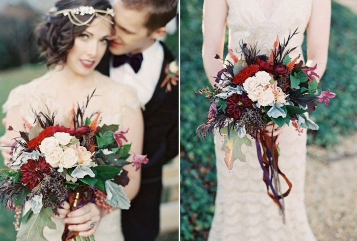 Čerstvé nápady na svadobnú kyticu Svadobné kytice nápady čerstvé kvety